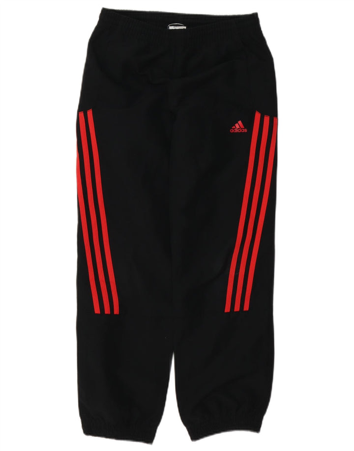 Adidas meninos calças de treino joggers 9-10 anos preto poliéster