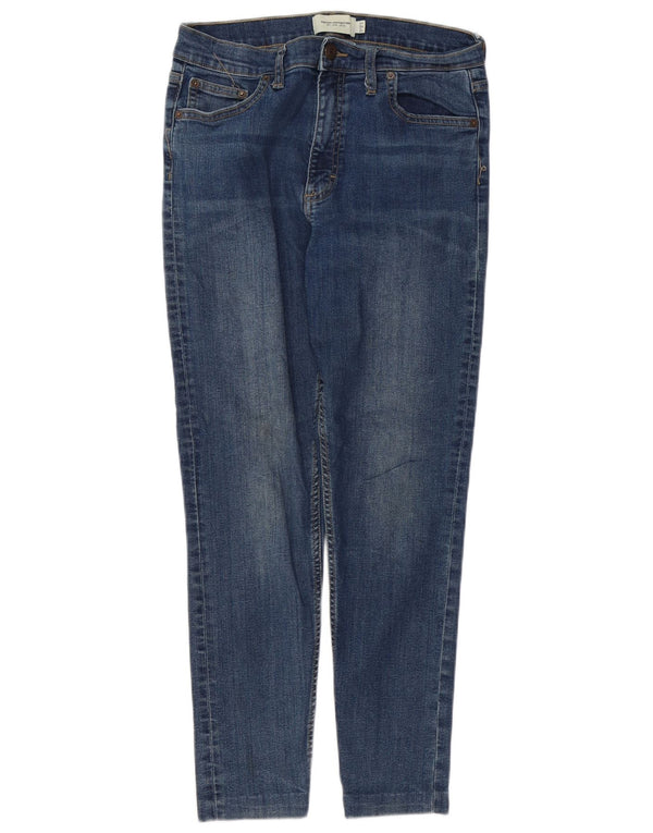 FRENCH CONNECTION Jeans Slim Feminino Reino Unido 12 Médio W30 L27 Algodão Azul