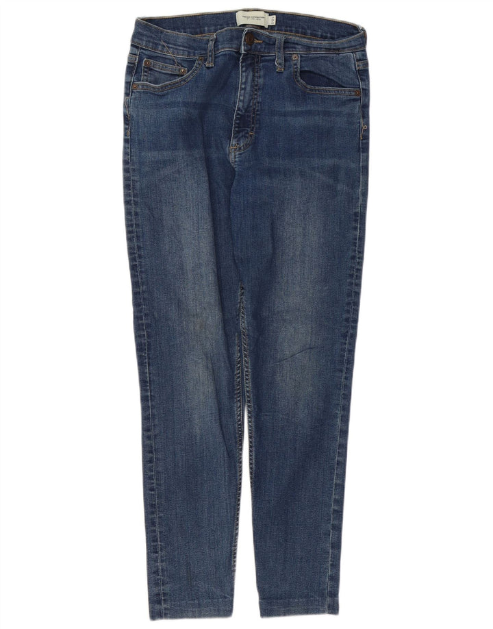 FRENCH CONNECTION Jeans Slim Feminino Reino Unido 12 Médio W30 L27 Algodão Azul
