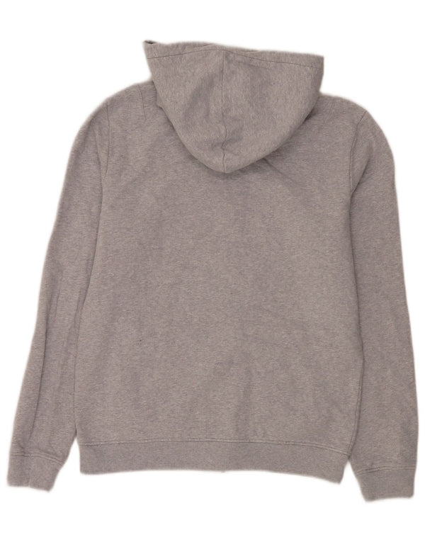 Suéter masculino All Saints com capuz e zíper pequeno algodão cinza