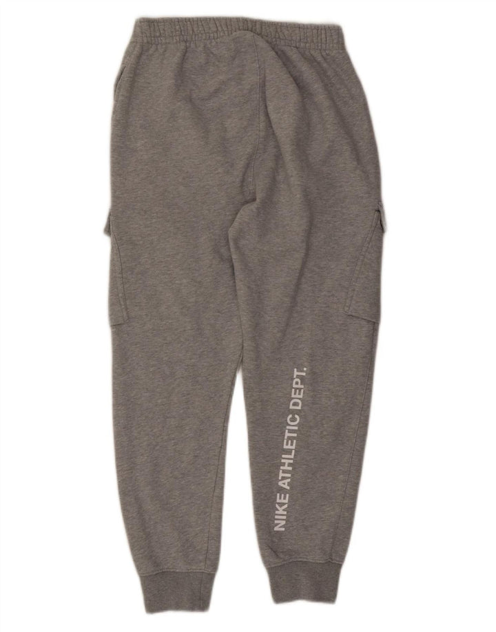 Calça de treino masculina NIKE Cargo Joggers pequeno cinza algodão