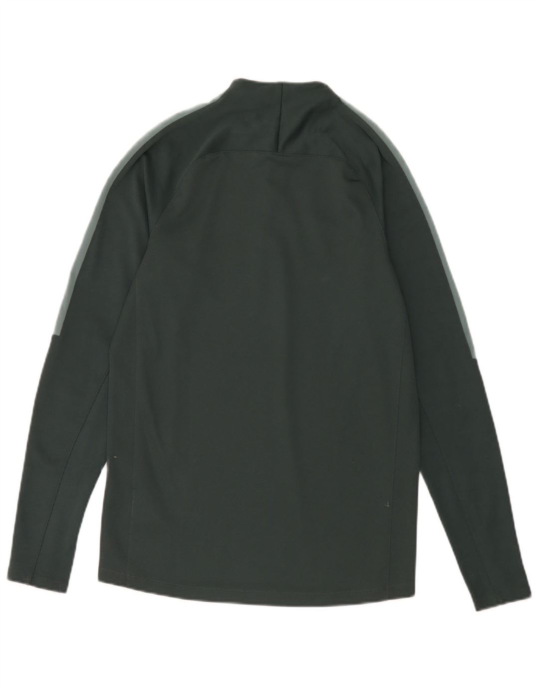 Top masculino Nike com zíper e manga comprida em poliéster verde pequeno