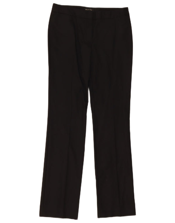 Calça casual feminina Massimo Dutti Bootcut EU 36 XS W26 L31 preta viscose