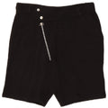Zara Mens Chino Shorts Médio W31 Algodão Preto