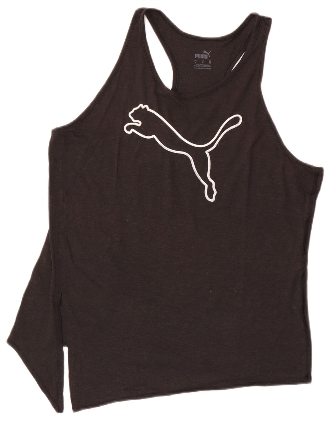 Colete gráfico assimétrico feminino Puma UK 14 médio preto