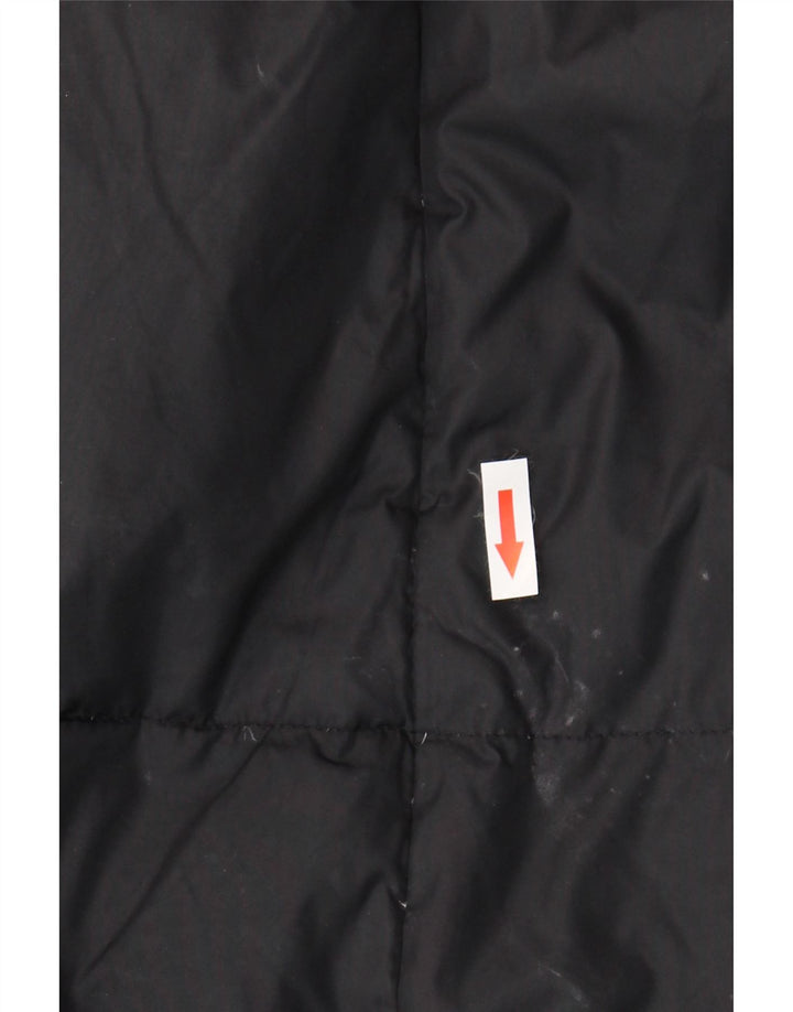 Casaco feminino acolchoado com capuz Gas UK 14 médio preto poliamida