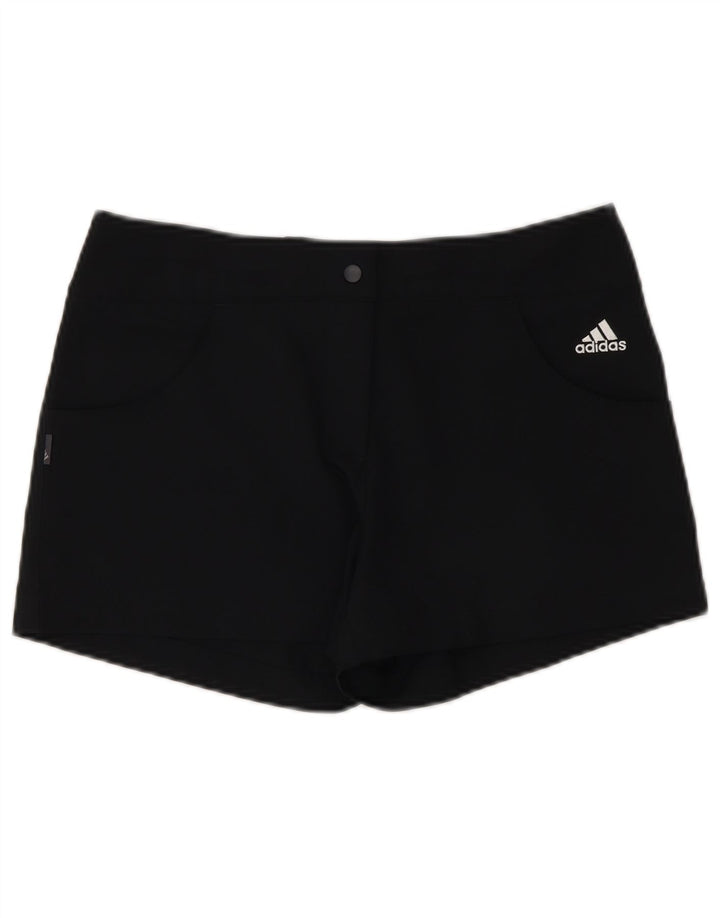 Adidas Womens Climalite Shorts UK 10 Pequeno W30 Poliéster Preto