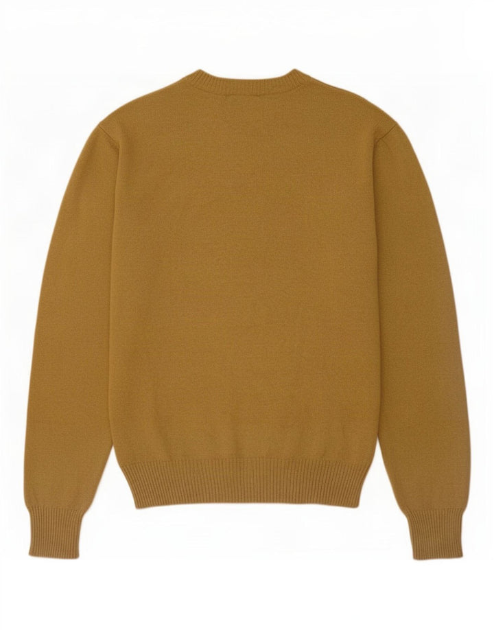 Suéter masculino Timberland com decote em V de lã bege médio