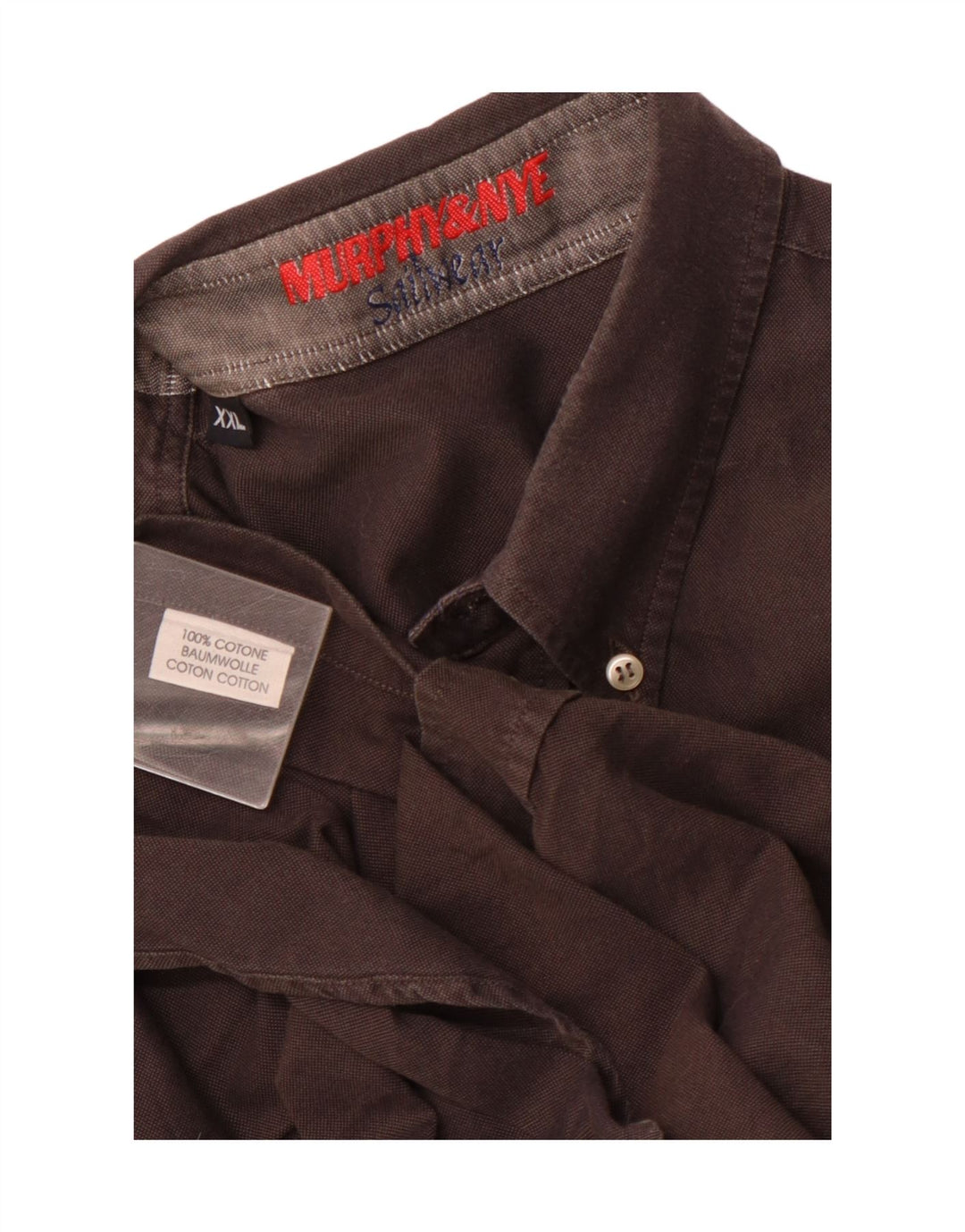 Camisa masculina MURPHY & NYE 2XL algodão cinza