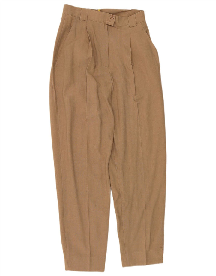 Calça feminina VINTAGE com pegged W28 L29 bege