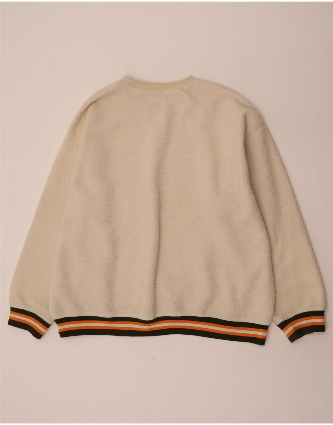 Suéter de lã masculino Levi's com ajuste relaxado 2XL poliéster listrado branco