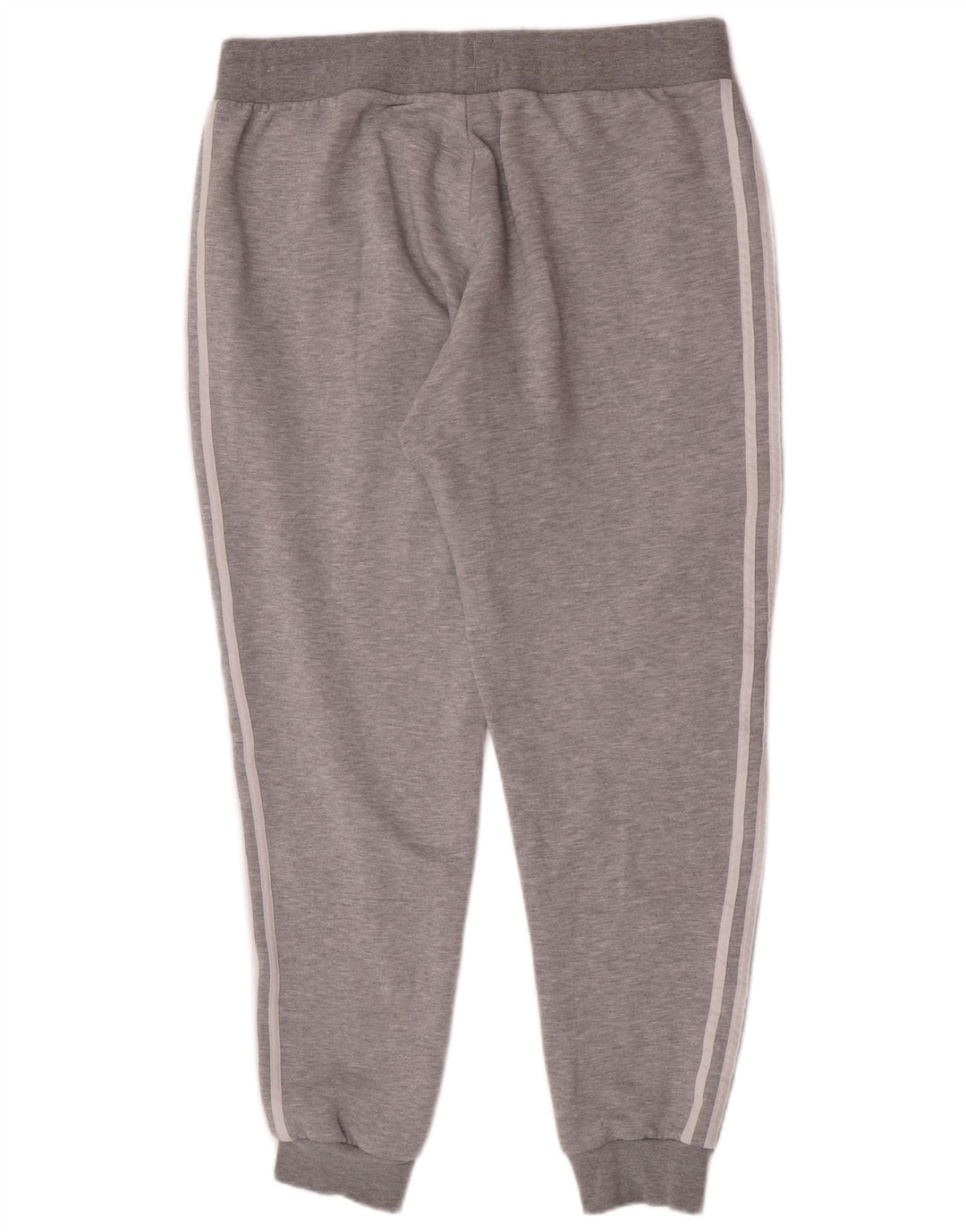 Calça de treino masculina Adidas Joggers 2XL algodão manchado cinza