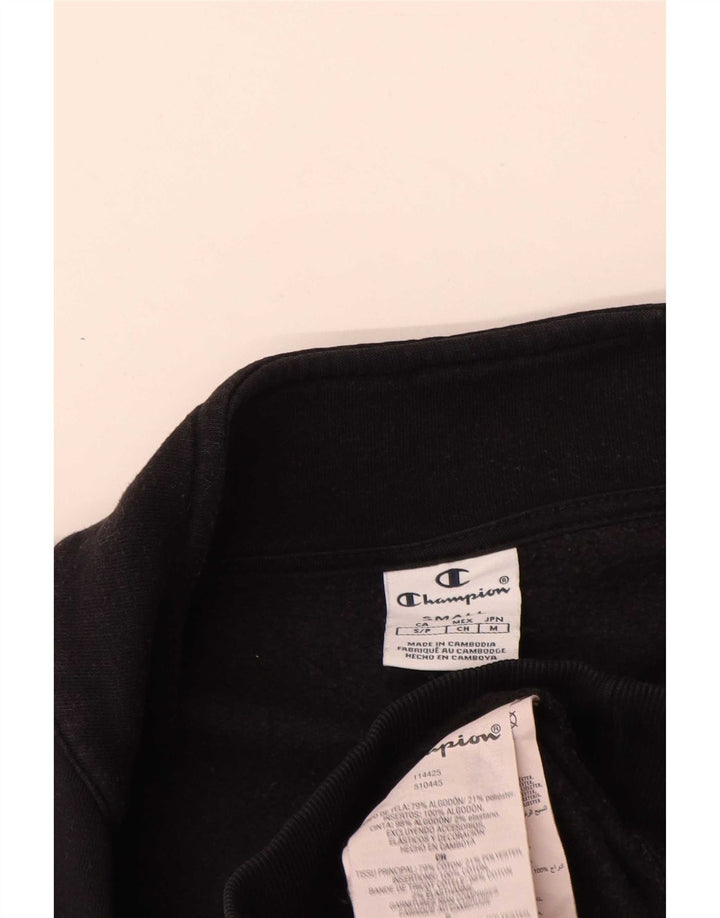 Champion feminino oversized gráfico moletom jumper UK 10 pequeno preto