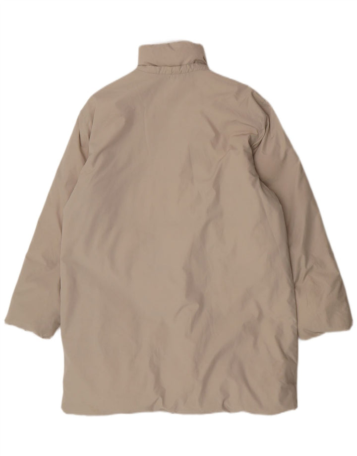 Casaco acolchoado feminino Sergio Tacchini IT 46 grande poliéster bege