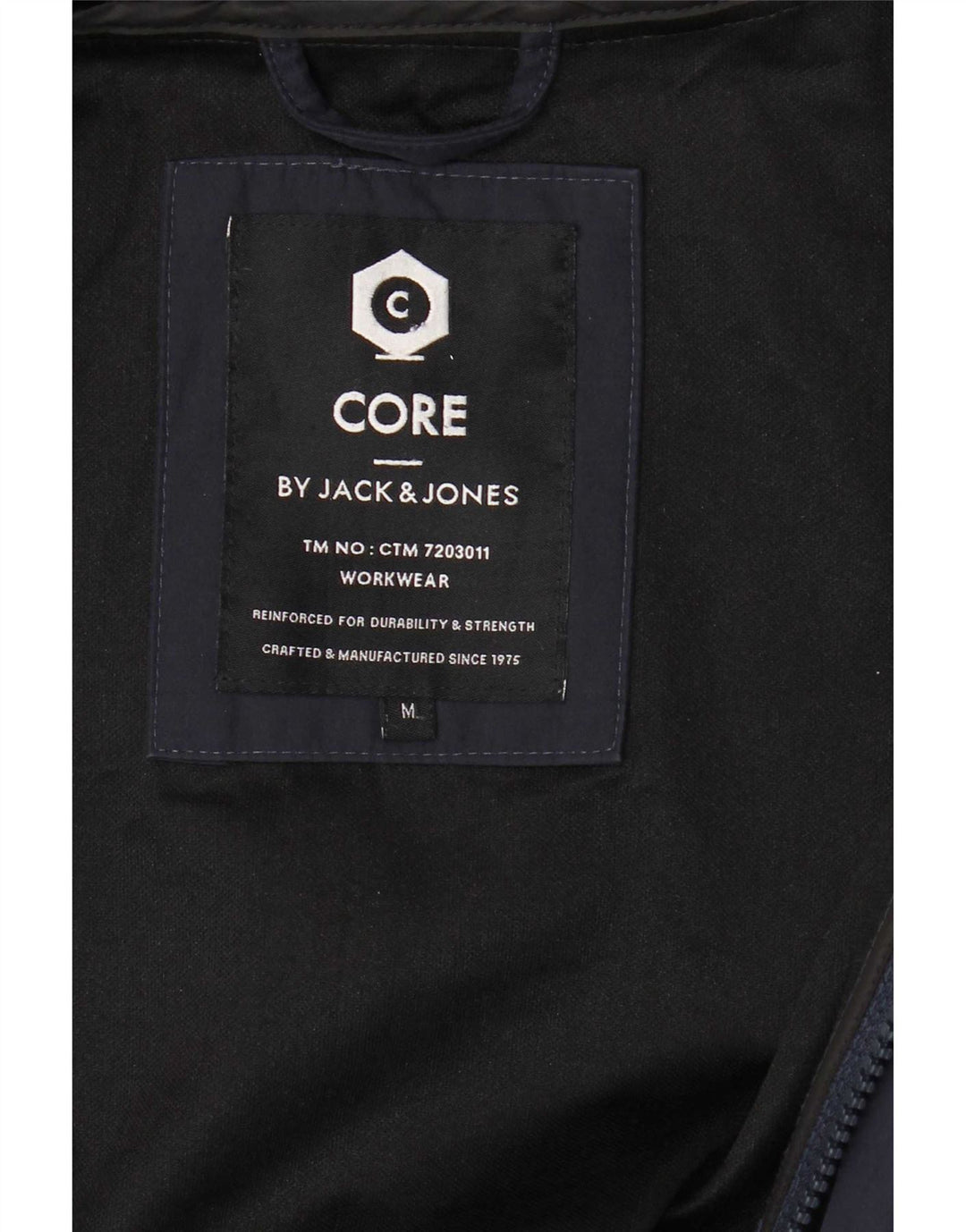 Jaqueta bomber masculina com capuz Jack & Jones Reino Unido 38 azul marinho médio