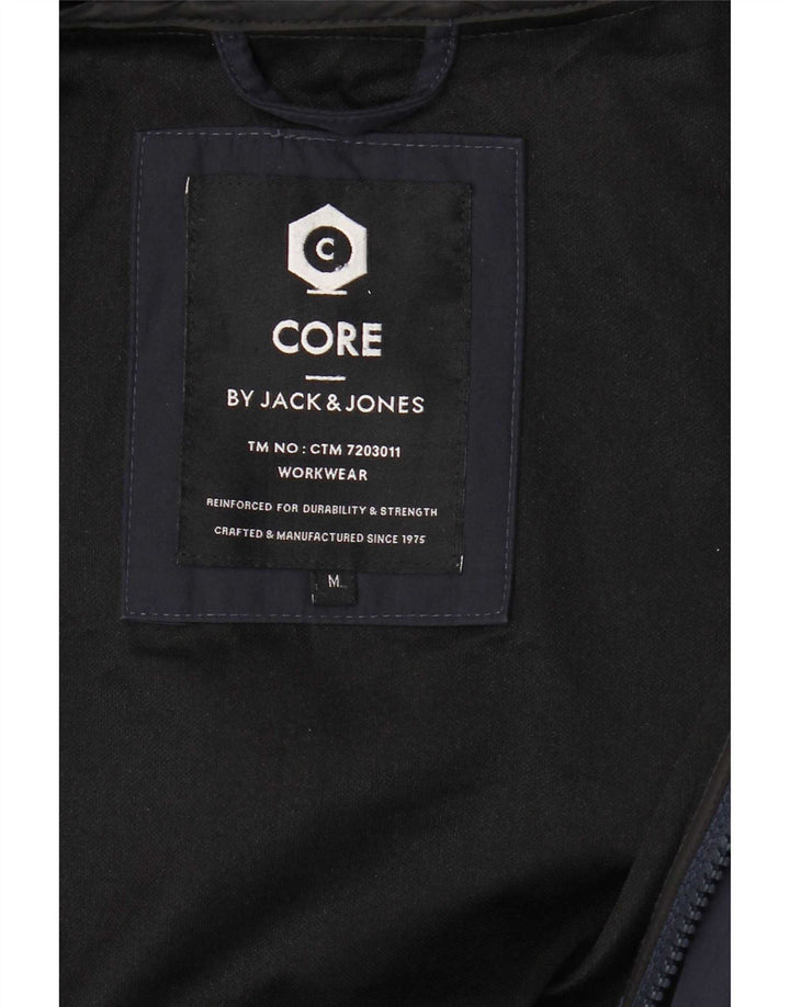 Jaqueta bomber masculina com capuz Jack & Jones Reino Unido 38 azul marinho médio