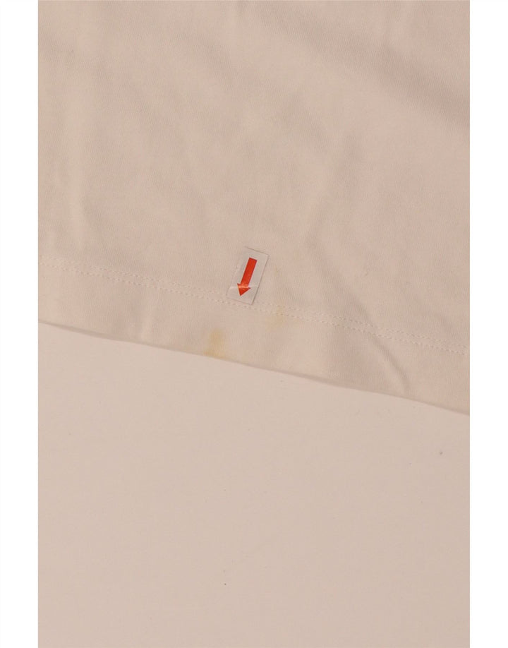 Camiseta gráfica masculina NIKE 13-14 anos XL branco algodão