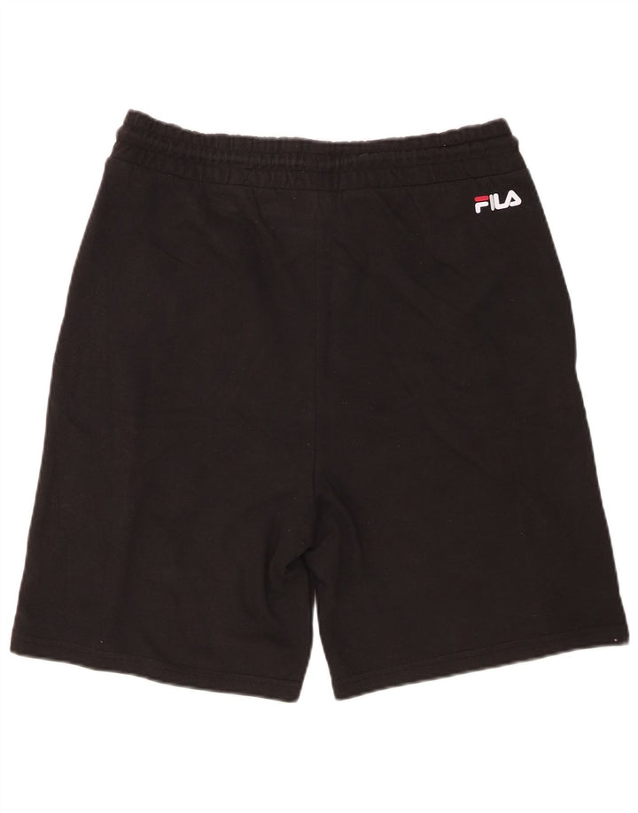 Fila Mens Sport Shorts Grande Algodão Colorblock Preto