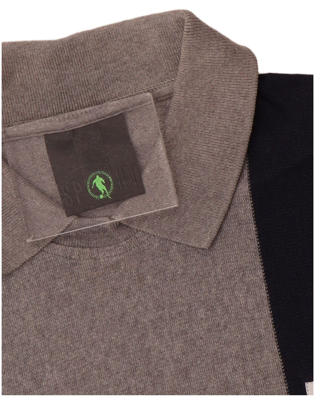 Camisa polo masculina Bikkembergs pequena cinza colorblock algodão