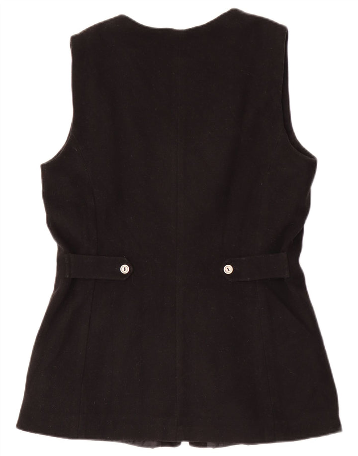 Colete feminino vintage EU 36 pequeno acrílico preto