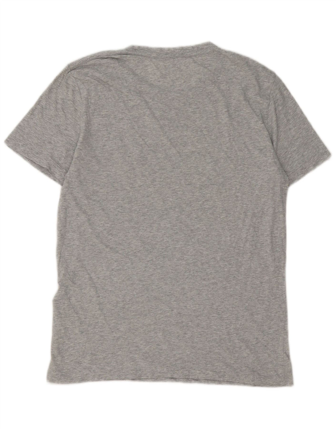 Camiseta masculina All Saints Top cinza médio manchado de algodão