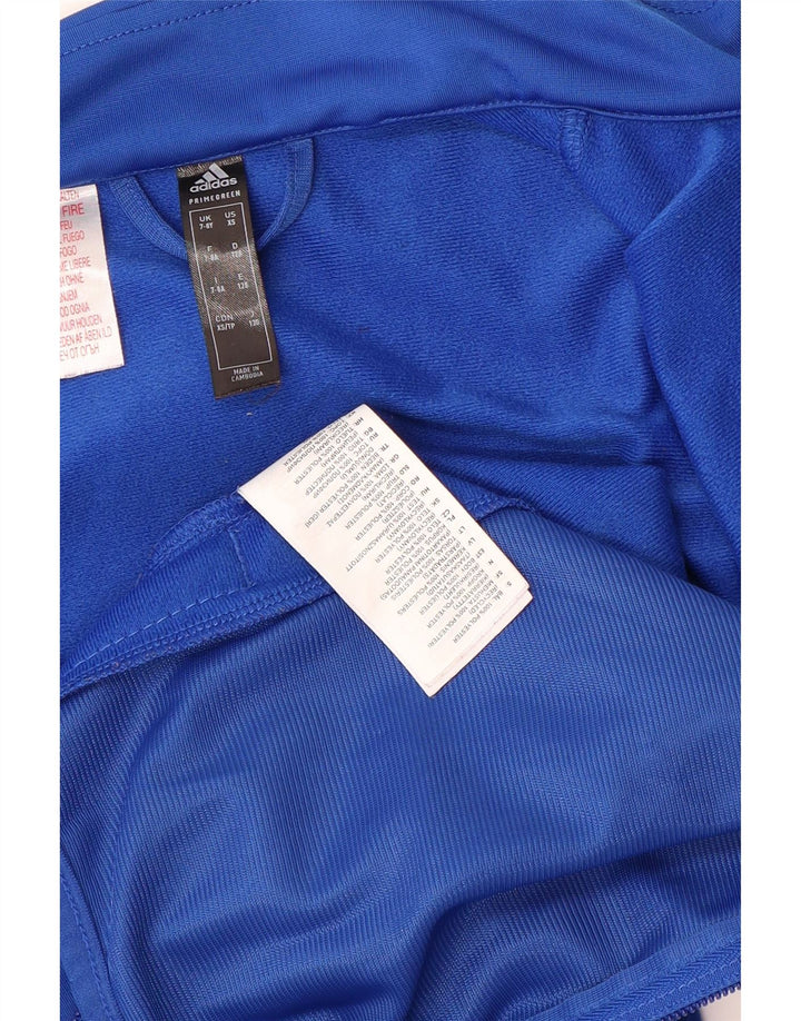 ADIDAS Meninos Primegreen Graphic Tracksuit Top Jacket 7-8 Anos Azul