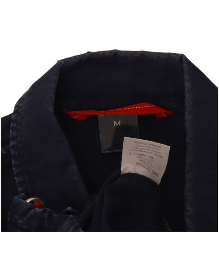 Jaqueta bomber masculina Murphy & Nye Reino Unido 38 algodão azul marinho médio