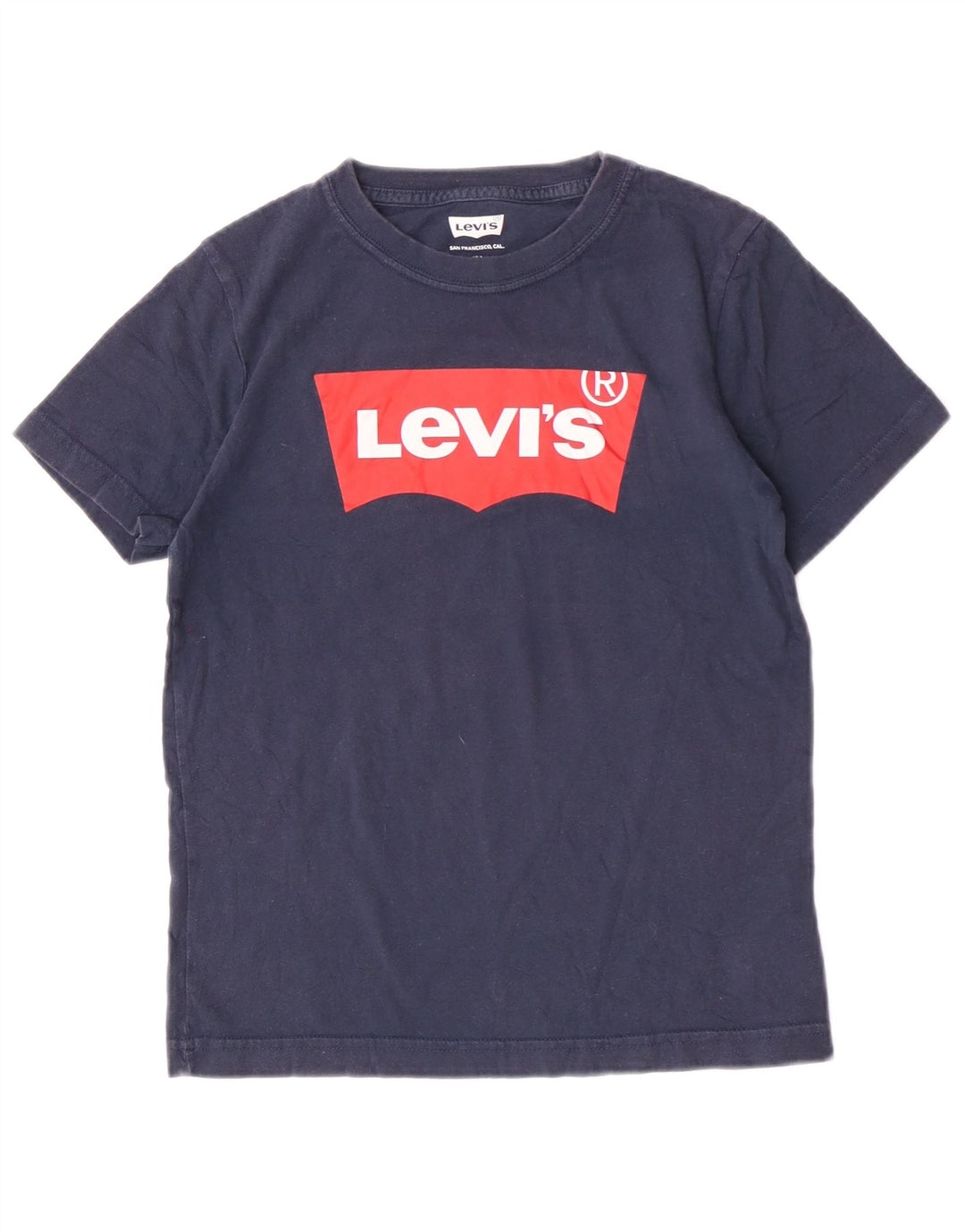 Camiseta Levi's Boys Regular Graphic 9-10 Anos Azul Marinho Algodão