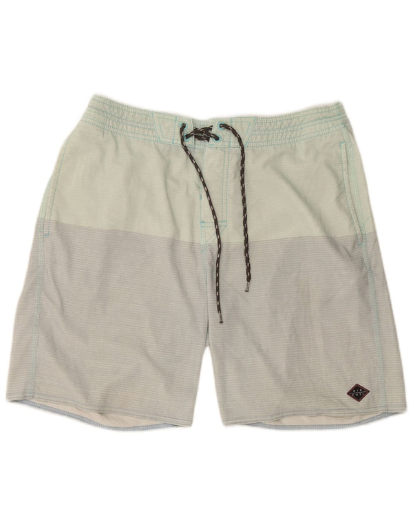 Shorts de natação masculino Rip Curl médio verde colorblock