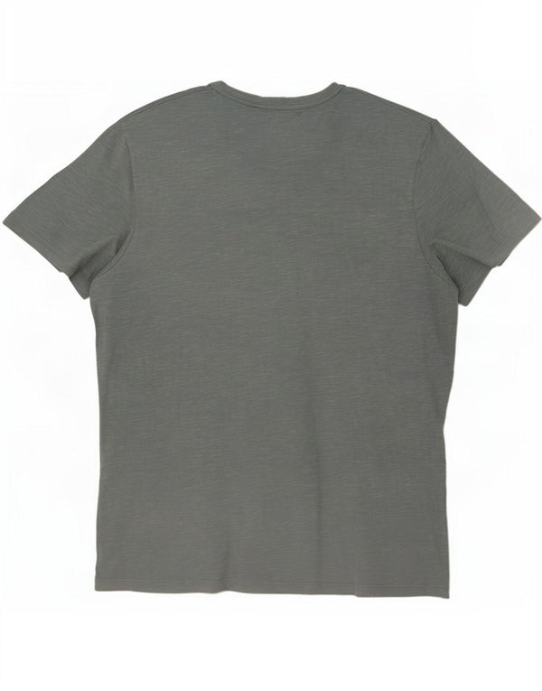Camiseta masculina Jack & Jones Top 2XL algodão manchado azul