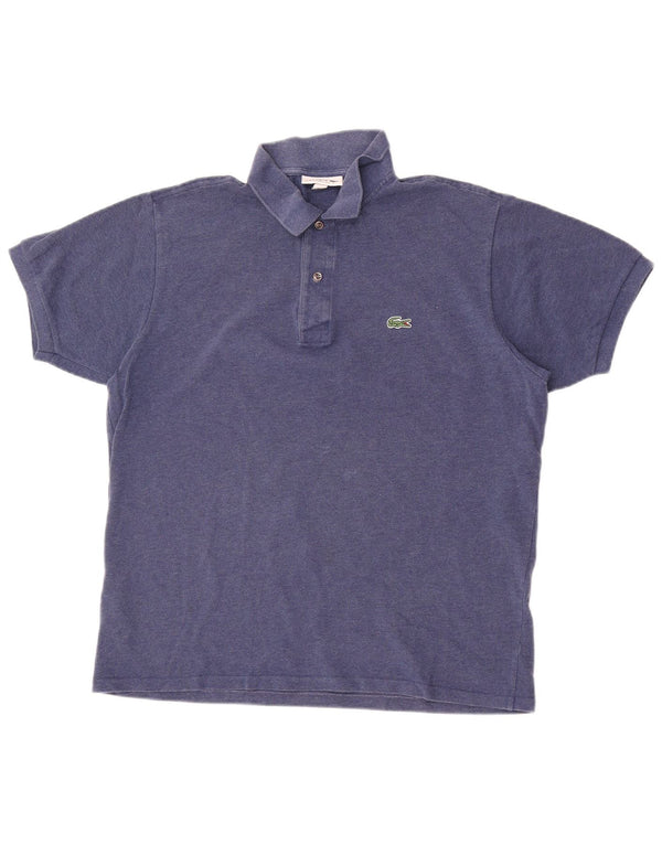 Camisa polo masculina Lacoste Classic Fit tamanho 5 grande algodão azul