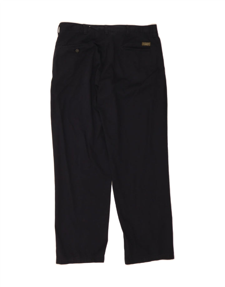 LEE Mens Straight Chino Trousers W36 L30 Navy Blue Cotton Vintage Lee and Second-Hand Lee from Messina Hembry 