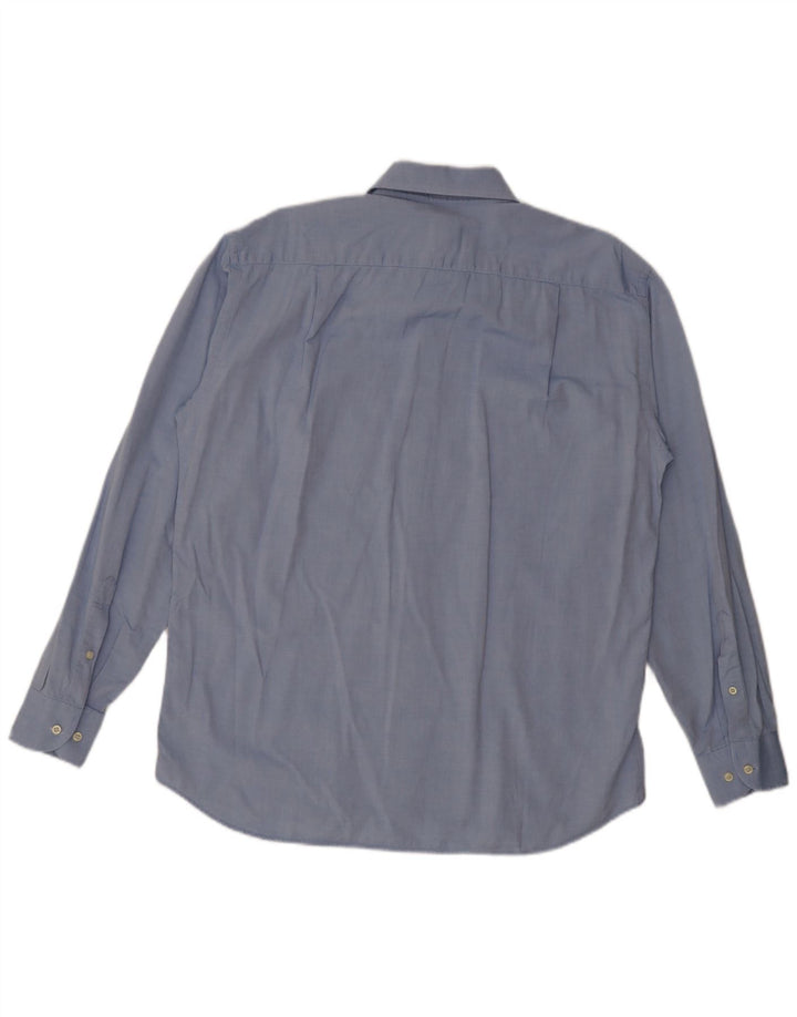 Camisa masculina Roccobarocco tamanho 41 16 grande algodão azul