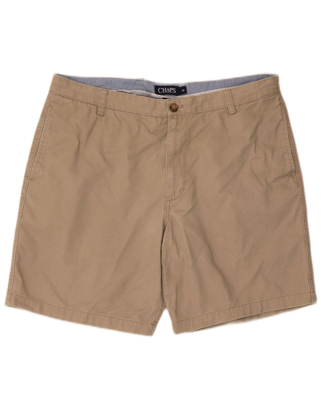 Shorts Chino Masculino Chaps W38 XL Algodão Bege