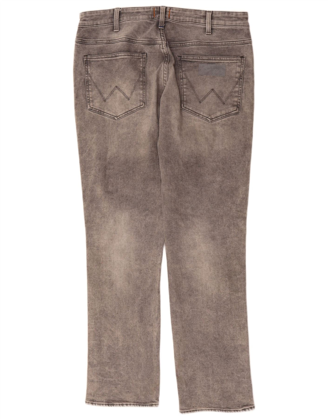 WRANGLER Masculino Davidson Slim Straight Jeans W36 L32 Algodão Cinza