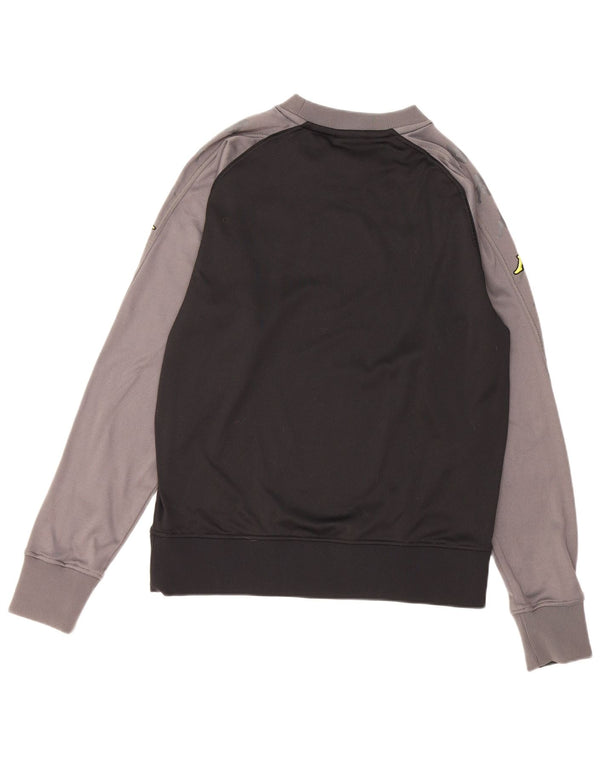 Kappa masculino BVB Dortmund moletom gráfico jumper médio preto colorblock