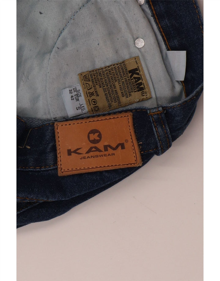 Jeans retos masculinos KAM W32 L30 algodão azul
