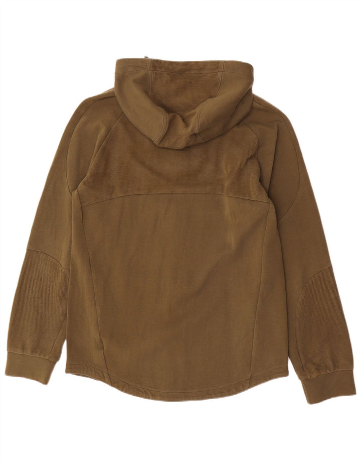 Suéter Puma masculino com capuz e zíper médio cáqui