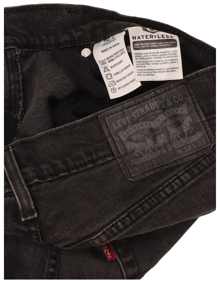 Levi's Mens Slim Jeans W34 L32 Cinza Algodão