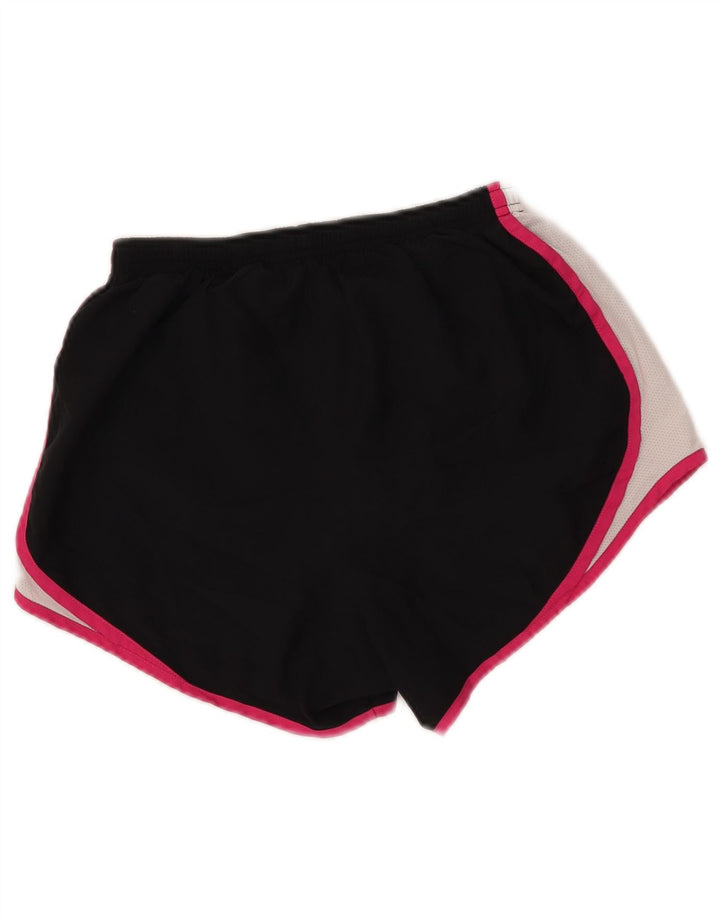 Shorts esportivos femininos Nike Dri Fit Graphic UK 8 pequenos pretos