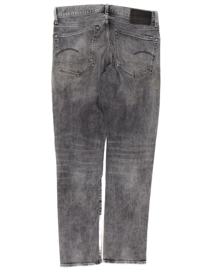 Calça jeans masculina G-STAR 3301 regular cônica W33 L32 algodão cinza