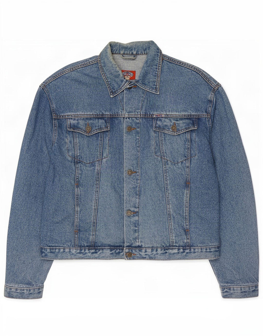Jaqueta jeans masculina vintage UK 42 XL azul