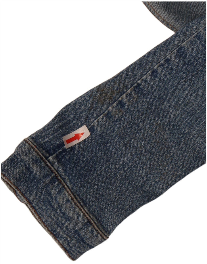 Jaqueta jeans feminina Miss Sixty UK 6 XS azul algodão