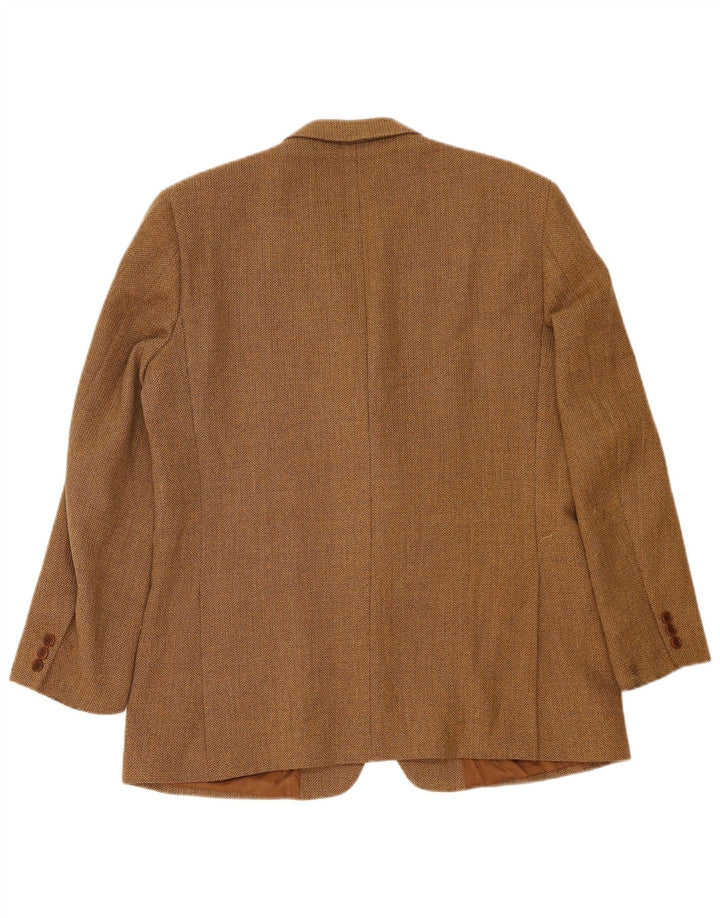 Jaqueta blazer masculina Burberry com 3 botões tamanho 54 grande marrom