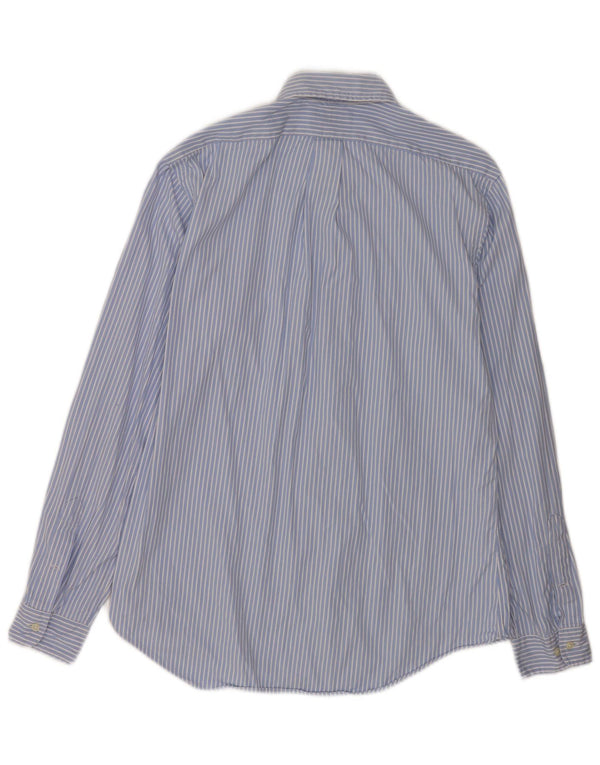 Polo Ralph Lauren Mens Custom Fit Camisa Tamanho 40/41 16 Grande Listra Azul