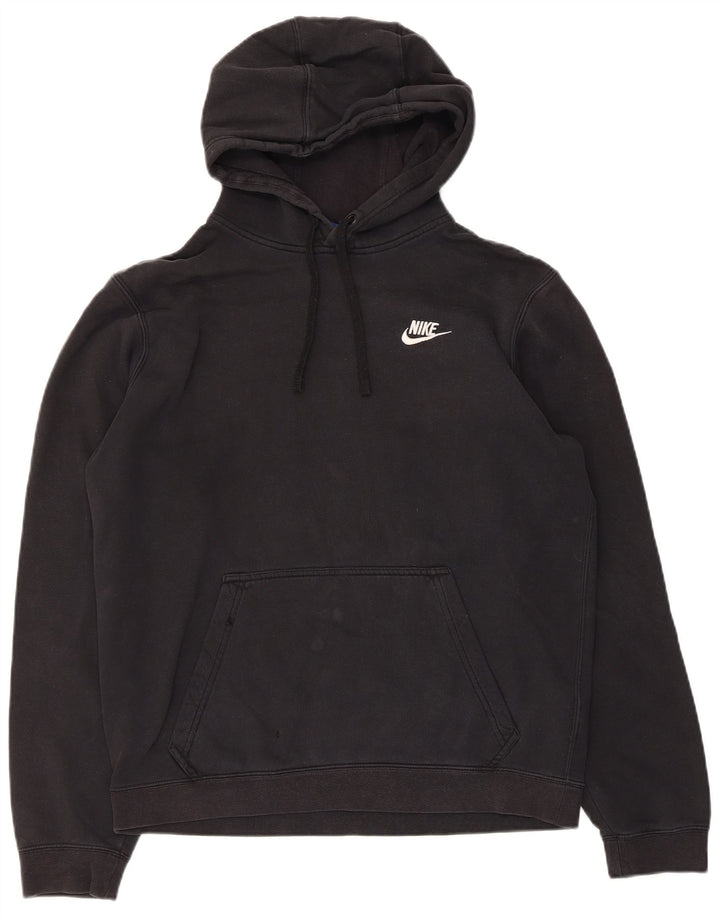 Nike Mens Hoodie Jumper Médio Algodão Preto