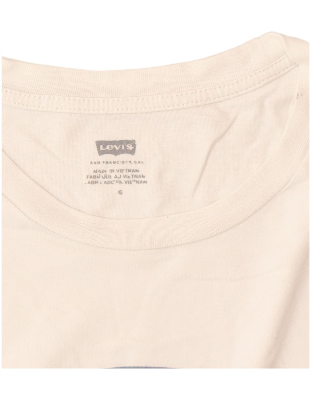 Camiseta gráfica masculina Levi's Top médio branco