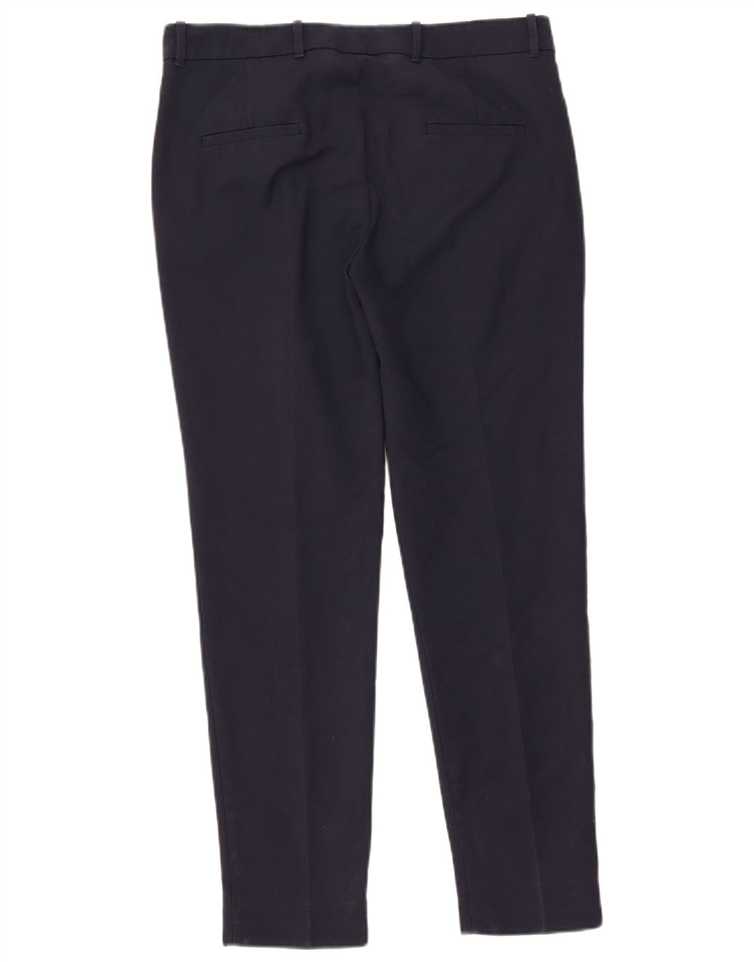 Calça feminina Zara Slim Suit grande W33 L30 azul marinho
