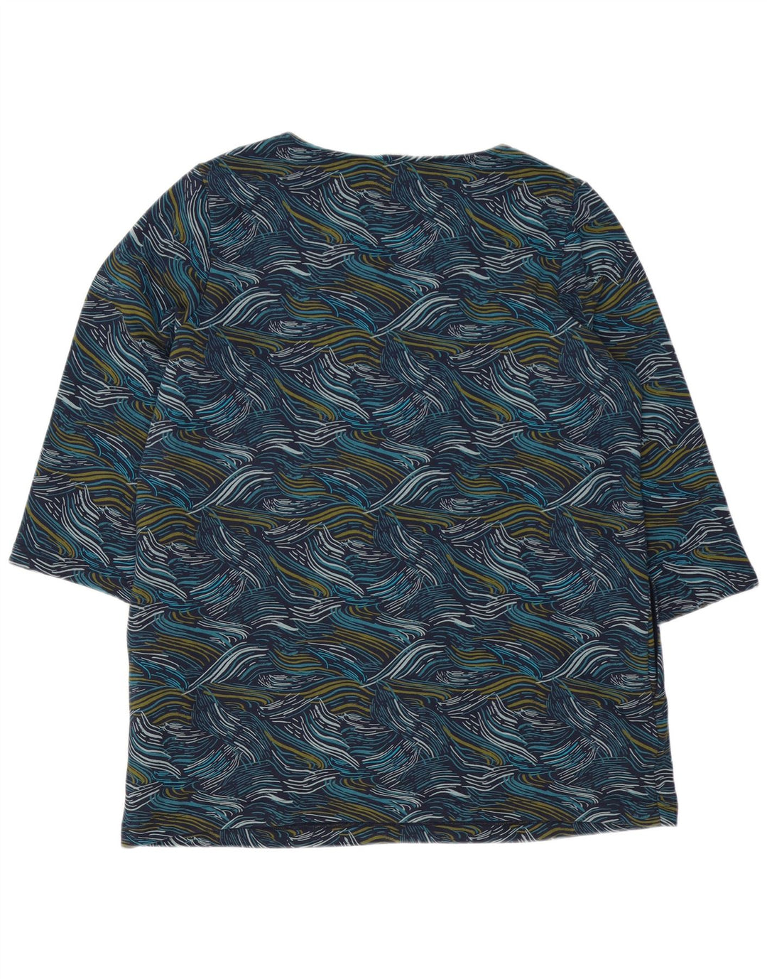 SEASALT CORNWALL Vestido feminino com padrão abstrato em mudança Reino Unido 16 grande azul