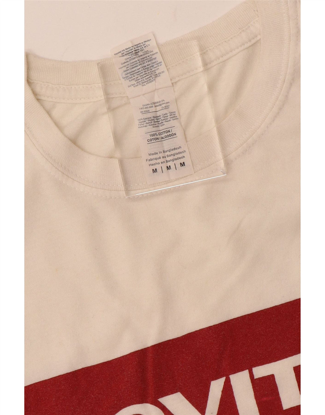 Camiseta gráfica masculina LEVI'S Top médio algodão branco
